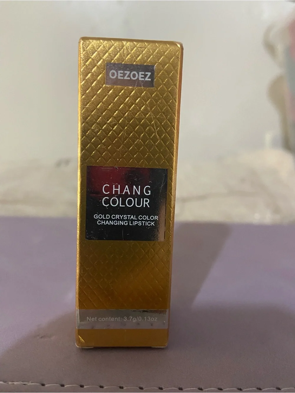 Oezoez Chang Colour Gold Crystal Color Changing Lipstick 0.13 oz